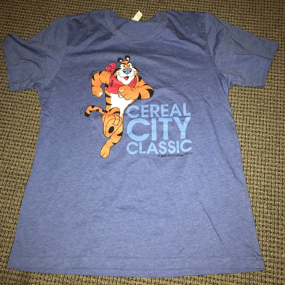 Kellogg's 2018‎ Cereal City Classic Adult Large Blue Tee Shirt